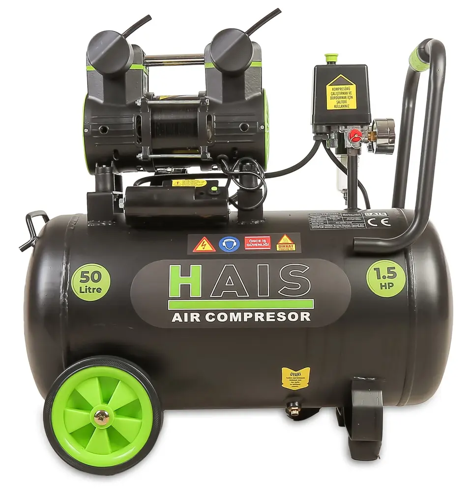 HAİS KOMPRESÖR 50 LT 1.5 HP SESSİZ 8 BAR